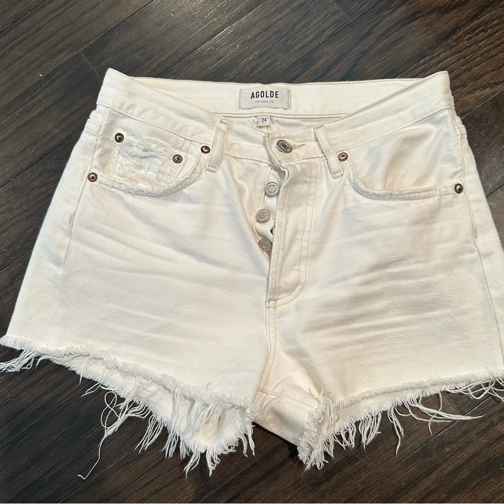 Platinum Parker Agolde vintage cut off shorts size 24